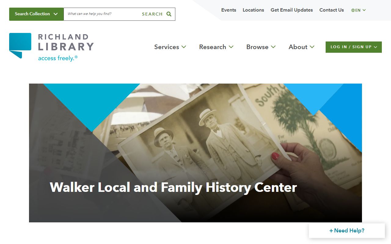 Richland Library local history resources for Columbia birth records research