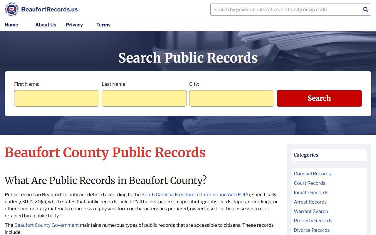 Beaufort County resources for Hilton Head Island birth records research