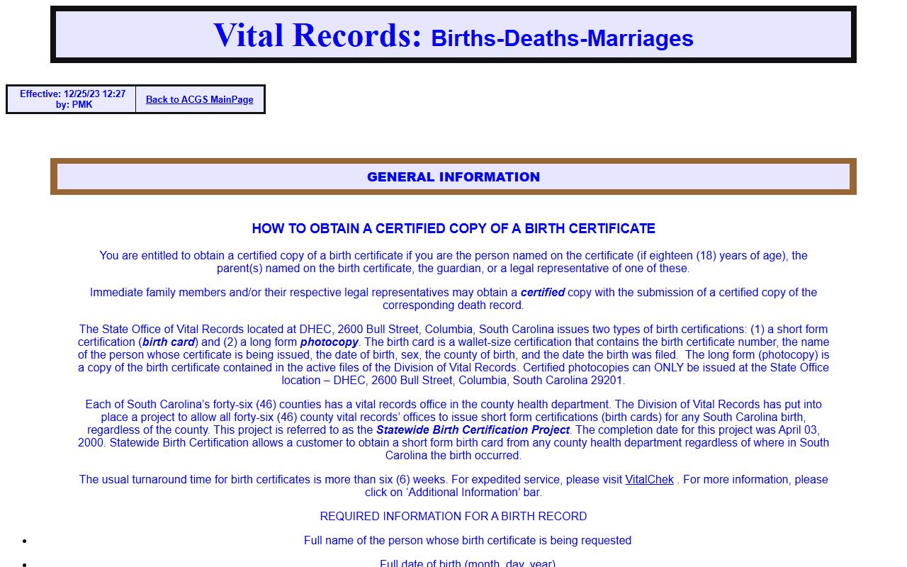 anderson county vital records birth records