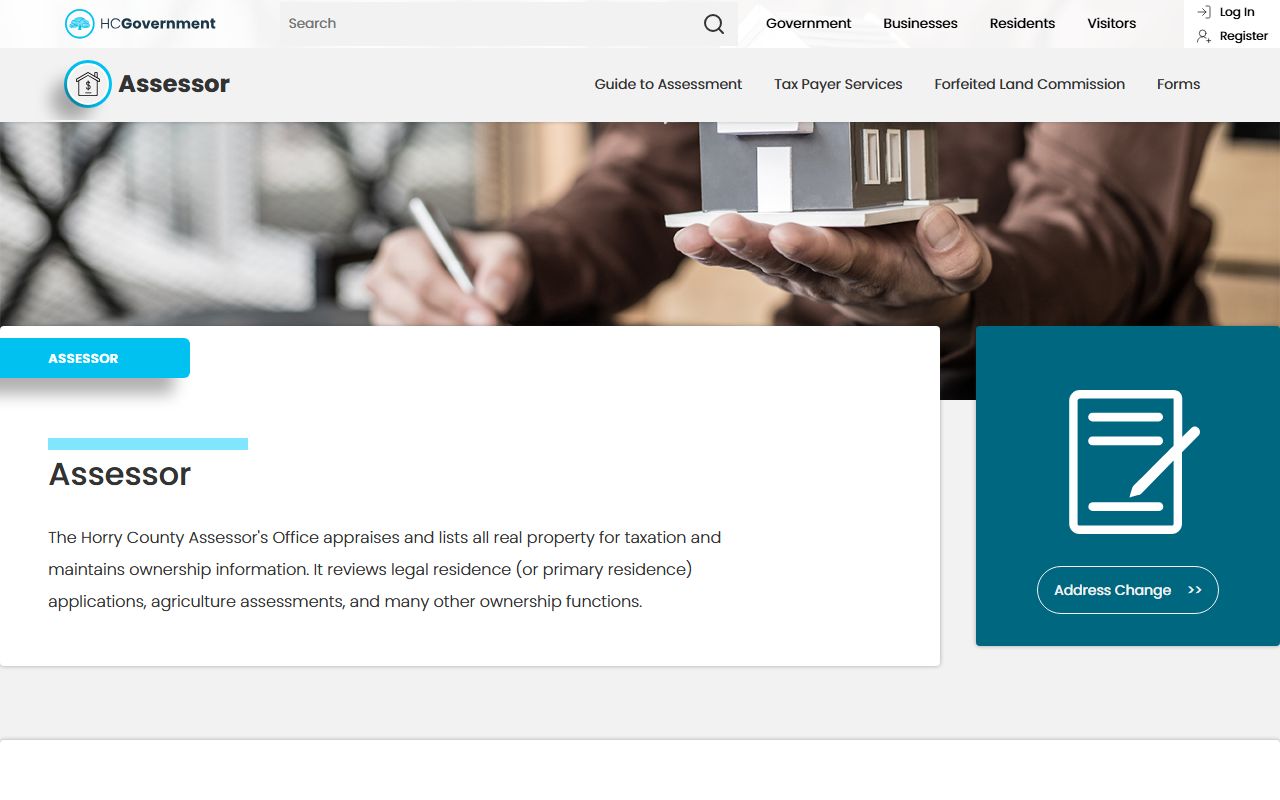 Horry County Assessor office supporting Horry County birth records research